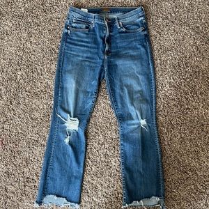 MOTHER Insider Crop Step Chew